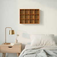 Grid Display Cabinet Space-Saving Grid Display Cabinet Easy to Clean Storage Unit for Bedroom