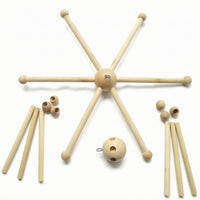 Diy Wind Chime Frame Natural Finish Wind Chime Bracket Hardware Decorative Metal Long-Lasting for Crafters, Home Decor
