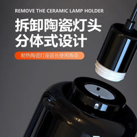 诺摩蜥蜴UVA灯罩UVB爬宠深桶反射灯罩恒温箱晒背爬虫箱外置耐高温