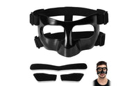 High-Strength Resistant Basketball Nose Guard Secure Fit Nose Guard Shatterproof Basketball Face Mask Unobstructed Vision for Soccer Players, Athletes, Training Sessions