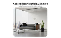 Modern Design 3-Seater Office Sofa High Resilience Cushion 3-Seater Waiting Bench Long-Lasting Construction Reception Seating Thickly Padded Seat for Business Owners, Interior Designers, Lounge Area, Lobby, Hospital, Medical Office