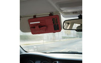 Multi-Compartment Visor Organizer Space Compact Car Visor Organizer Does Not Block Visibility Car Glasses Clip Holder for Driving