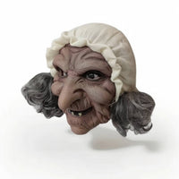 Witch Mask with Hair and Hat Horror Witch Mask Sturdy for Adults