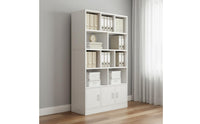 Multi-Tier Display Cabinet Sturdy Construction for Living Room, Study