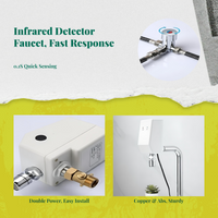 Infrared sensor auto faucet