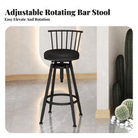 Adjustable Swivel Stool with Backrest Heavy-Duty Frame Adjustable Swivel Stool
