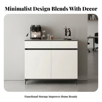 Modern Buffet Cabinet Sturdy Construction Dining Room Storage Cabinet Multi-Compartment Standing Credenza for Families, Adults, Entryway, Hallway