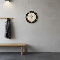 Modern Wall Clock Nordic Design Home Decor Battery Operated for Bedroom, Office