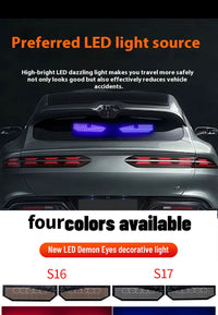 Dynamic Demon Eye S Series Car Rear Windshield LED Emoji Light Universal