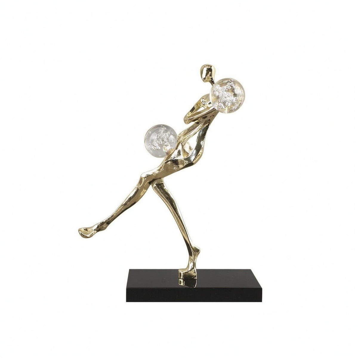 Metal Abstract Figure Sculpture Balancing Figure Statue Minimalist Style Abstract Metal Statue