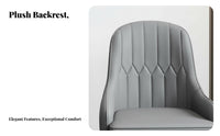 Ribbed-Tufted Side Chair Modern Design Dining Seat Light Luxury Feel Semi-Firm Padding for Young Adults, Hotel, Kitchen, Office