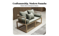 New Chinese design Wrought Iron Luohan Bed Light Luxury Design Seating Furniture Upholstered pad Daybed Multi-Purpose for Interior Designers, Business Owners, Living Room, Hotel Lobby, Reception Area, Office Lounge