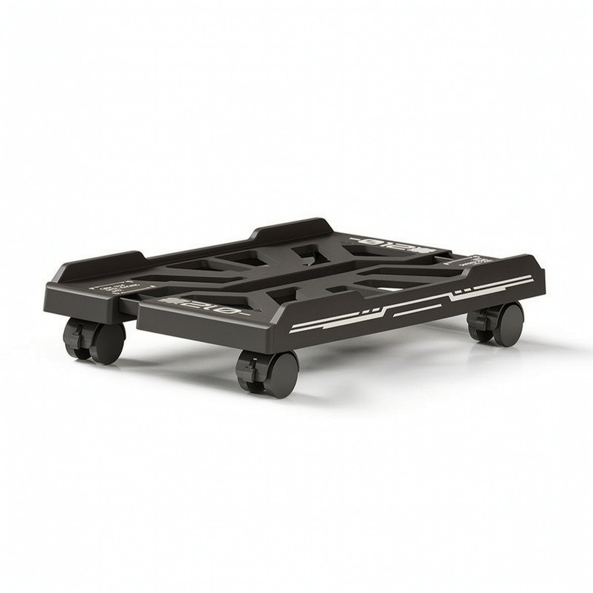 Ventilated Computer Cabinet Stand with Wheels Stable PC Cabinet Stand with Wheels Compact Computer Holder Sturdy for Gamers