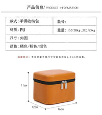 批发手镯收纳盒新款翡翠玉镯收纳包大容量多位家用便携手提手镯箱