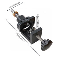 35 Mm Hinge Hole Jig Easy to Use 35mm Hinge Boring Clamp Adjustable Cabinet Door Hole Drill Jig for Woodworkers, Carpenters