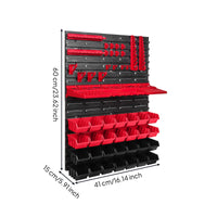 Tool Organizer with Bins Customizable Pegboard Organizer with Bins Heavy-Duty