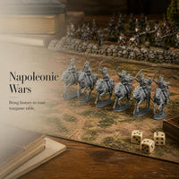 Napoleonic Wars French Cavalry Officer Wargame 3D Printed Miniatures