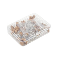 50 Pieces Wishing Bottle with Eye Pin Corked Small Glass Bottle with Cork Cute Tiny Jar for Crafters