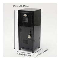 Compact Desktop Organizer with Door Space-Saving Metal Storage Cabinet Slim Mini Metal Locker Small for Students, Professionals, Office Desk, Dorm Room, Vanity, Bedroom