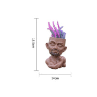 Bodybuilder Head Planter Creative Gift Artistic Bust Planter Versatile Decor