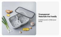4 Pieces Stackable small p-meal prepp Box complimentaryzer Safe Refrigerator container Set closureed Lid