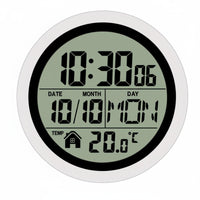 No-Drill Bathroom Suction Timepiece Crystal Clear Suction Wall Timepiece for Kitchen