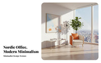 Minimalist Design Sofa and Coffee Table set Modern aesthetic 3-Seater Sofa long-lasting Upholstery Reception Seating firm-density Foam for Business Owners, Office Managers, Homeowners, Waiting Room, Lobby