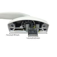 Universal Aluminum Alloy Fenestration Handle, Replacement Casement Lock, Sturdy Pull Handle for Outward Opening panes, Security, Alabaster