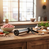 Manual Sausage Stuffer Heavy Duty Kitchen Tool Multiple Stuffing Tubes