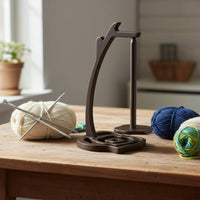 Wooden Spool Holder Easy Assembly Knitting Accessory for Crocheters