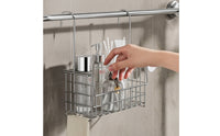 Hanging Basket with Towel Bar Space-Saving Hanging Basket with Towel Holder