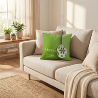 Easter Print Cushion Cover Soft Touch Pillowcase Sofa Throw Pillow Cover for Home, Living Room, Bedroom, Office