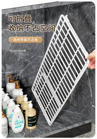 洗脸盆收纳盆子置物架免打孔放挂盆各种神器家用架子卫生间柜下的 【升级加长加高】白色（放两组盆/可折叠）