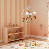 Handmade Textile Crib Mobile Visual Tracking Dinosaur Crib Mobile Child-Centered