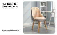 Upholstered Seat Wooden Chair Multi-Purpose Upholstered Makeup Chair for Bedroom