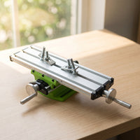 Compact Cross Slide Worktable with Handwheels Precision Milling and Drilling Table Accurate Mini Milling Table Multifunctional for Machinists