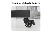 Mobile TV Stand Heavy Duty Rolling TV Cart with Wheels 360-degree Rotation Casters Adjustable Viewing Portable Presentation Stand Steel Frame Suitable for Businesses Office Exhibitors Conference Room
