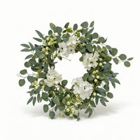 Wreath with Eucalyptus and Berries Green Wreath with Berries Decorative for Wall