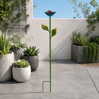 Metal Bee Watering Station Decorative Outdoor Decor Long-Lasting for Lawn