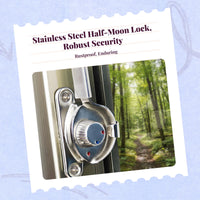 Pane Lock, Sliding Pane Lock, Curved Sash Lock, Aluminum Alloy Security Latch, kid protection, Easy Installation, for Sliding Doors and panes, Home, Office