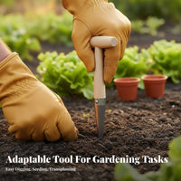 Garden T-Handle Hole Digger, Soil Auger, Planting, Fertilizing, Transplanting, Mud Land Tool