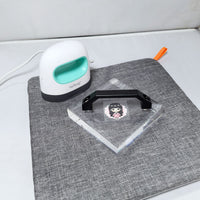 HTV 工艺乙烯基熨烫隔热热压垫,HTV冷却块,Cricut 热压机和工具