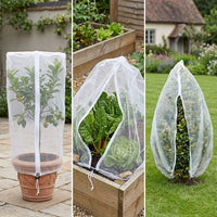 Drawstring Zipper Plant Protection Net Bag for Greenhouse Orchard Garden - Thickened Anti-Bird Insect Netting