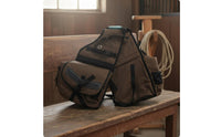 Horse Saddle Bag Lightweight Canvas Saddle Bag Multi Compartment Equestrian Gear for Equestrians