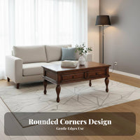 Rectangular Coffee Table with Storage Traditional Design Living Room Furniture Timeless Design Vintage Look for Homeowners