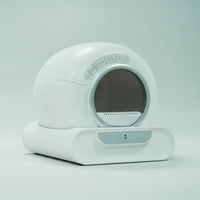 Self-Cleaning Electric Litter Box with Grated Step Smart Enclosed Cat Litter Box Low-Noise Pet Supply Washable for Apartments