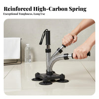 Arm Wrestling Anti-Slip Handle Suction Cup Wrist Exerciser Rust-Resistant Forearm Strength for Men, Athletes, Home Gym, Office