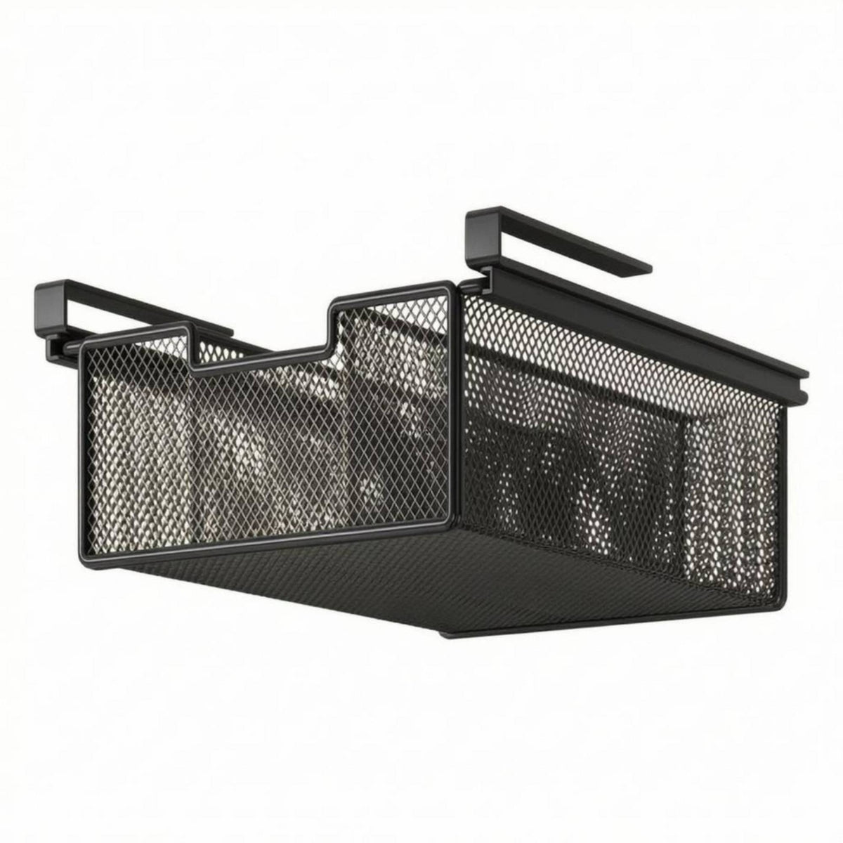 Under Shelf Hanging Storage Bin Ventilated Undershelf Wire Basket Space Saving