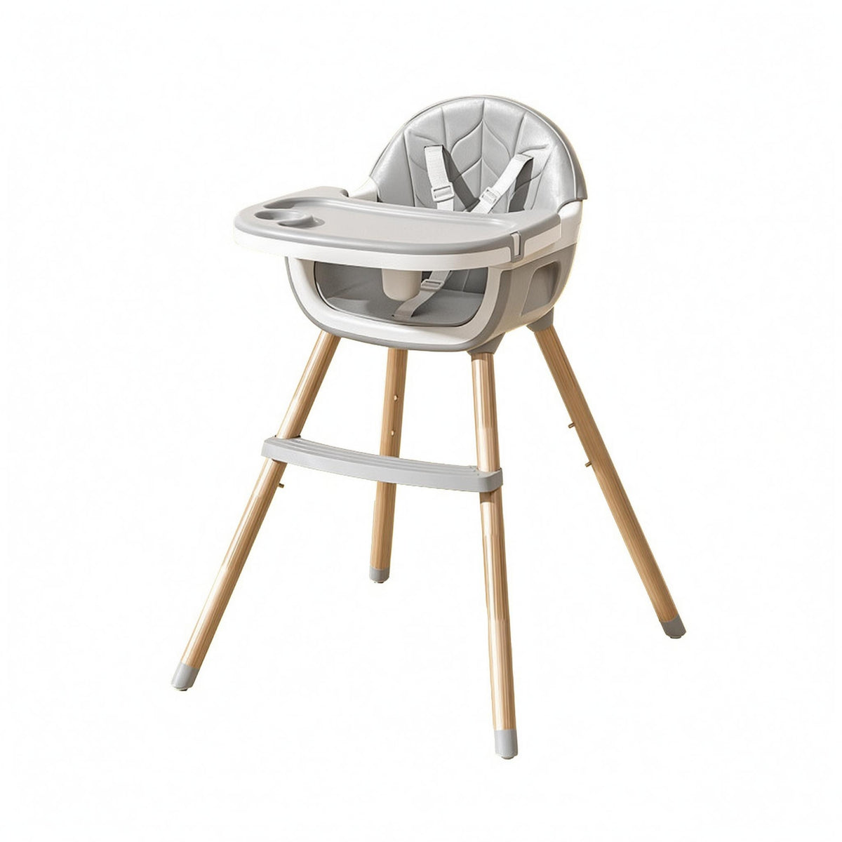 Baby High Chair Adjustable Footrest Feeding Chair Modern Design for Babies