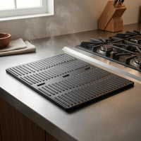 Cast Grill Plate Raised Ribs Ribbed Grill Plate Cooking Gear for Barbecue